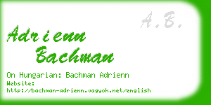 adrienn bachman business card